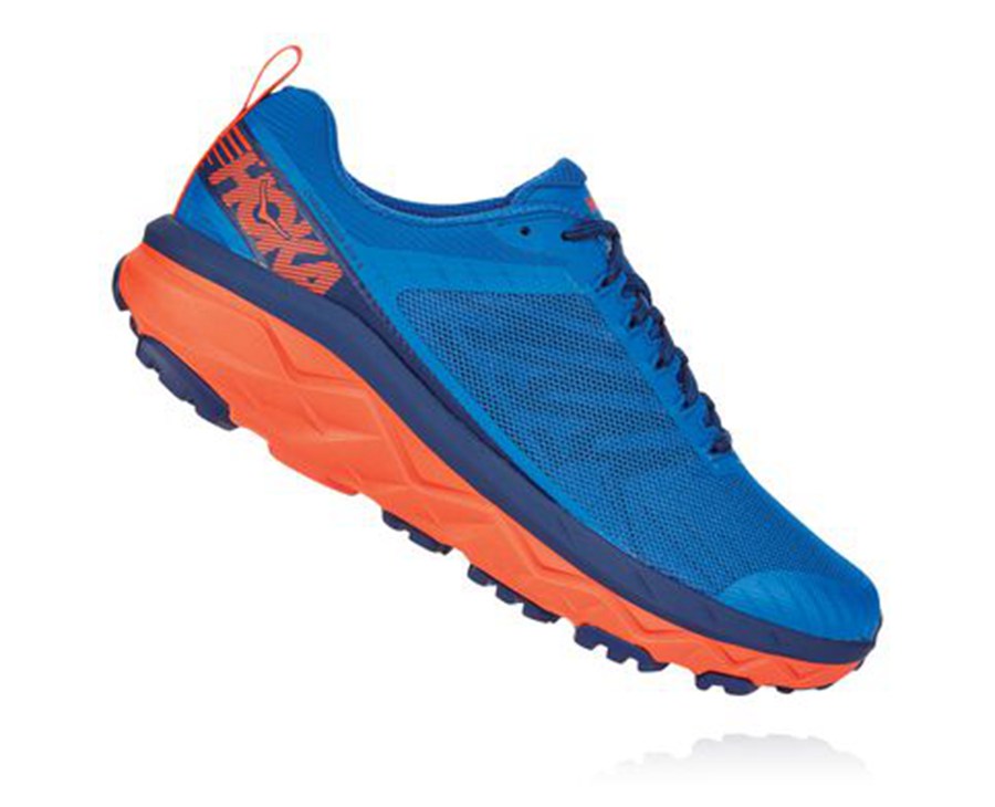 Hoka One One Mens Trail Shoes - Challenger ATR 5 - Blue - CSMJ36745